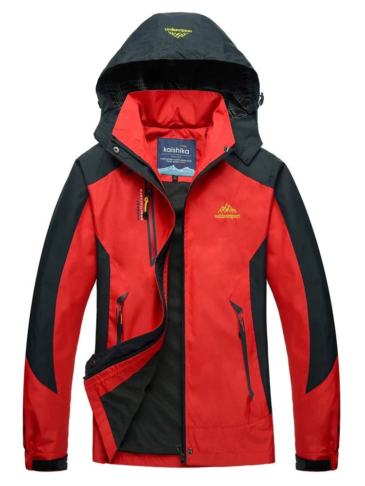Womens Waterproof Rain Jacket Hooded With Zippered Pockets - Nalani - UK Fashion Clothing and Decor
