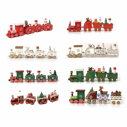 Wooden Christmas Train Ornament With Moving Train Decoration Gift - Nalani - UK Fashion Clothing and Decor