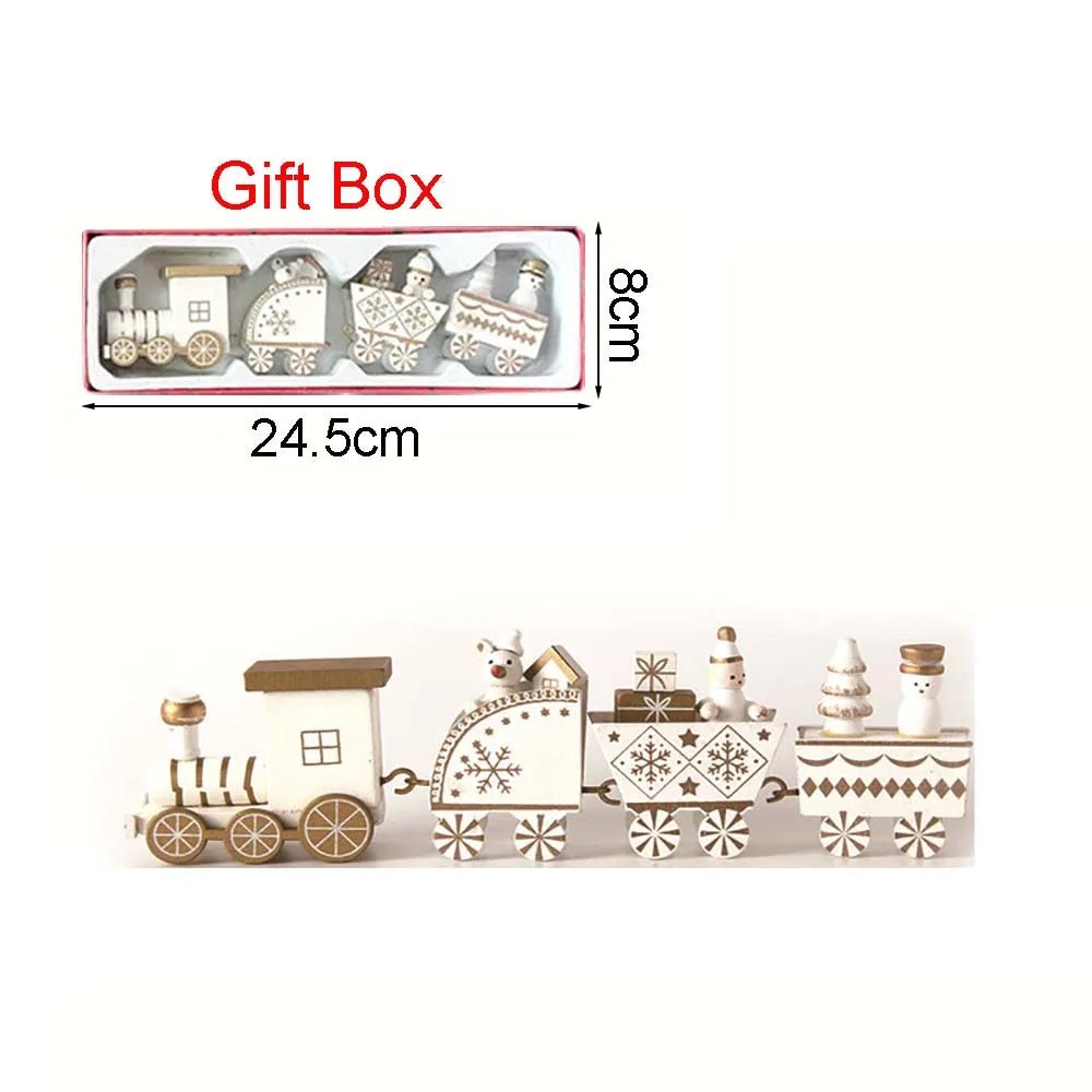 Wooden Christmas Train Ornament With Moving Train Decoration Gift - Nalani - UK Fashion Clothing and Decor