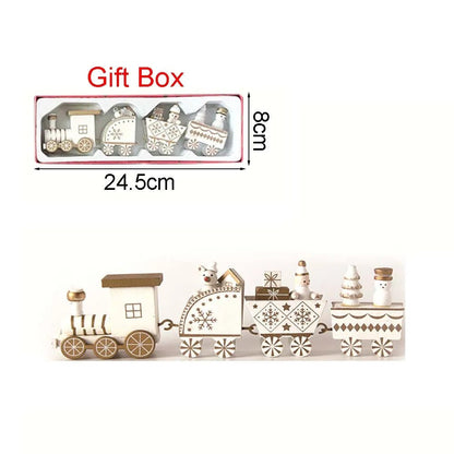 Wooden Christmas Train Ornament With Moving Train Decoration Gift - Nalani - UK Fashion Clothing and Decor