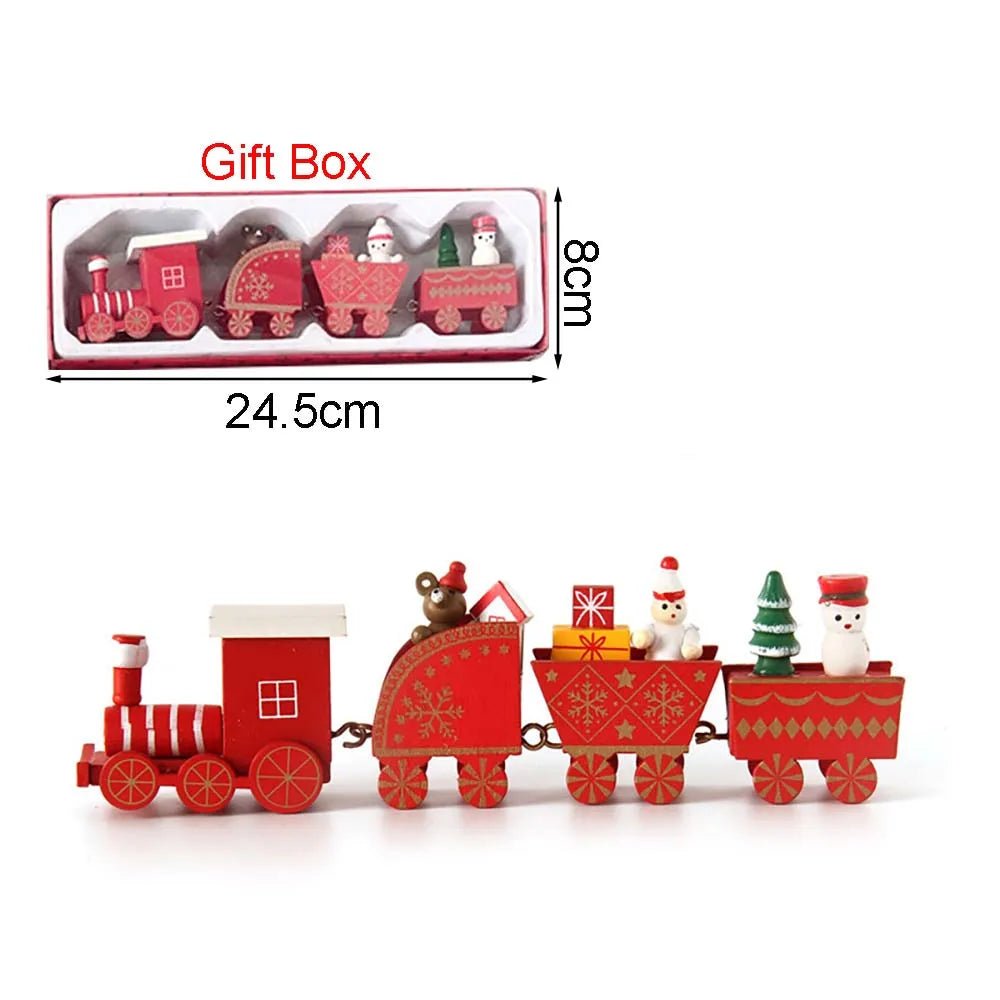 Wooden Christmas Train Ornament With Moving Train Decoration Gift - Nalani - UK Fashion Clothing and Decor