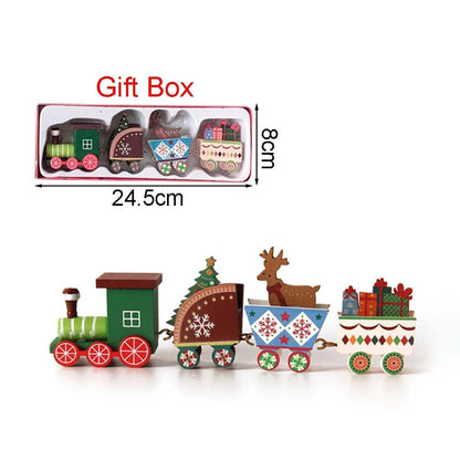 Wooden Christmas Train Ornament With Moving Train Decoration Gift - Nalani - UK Fashion Clothing and Decor