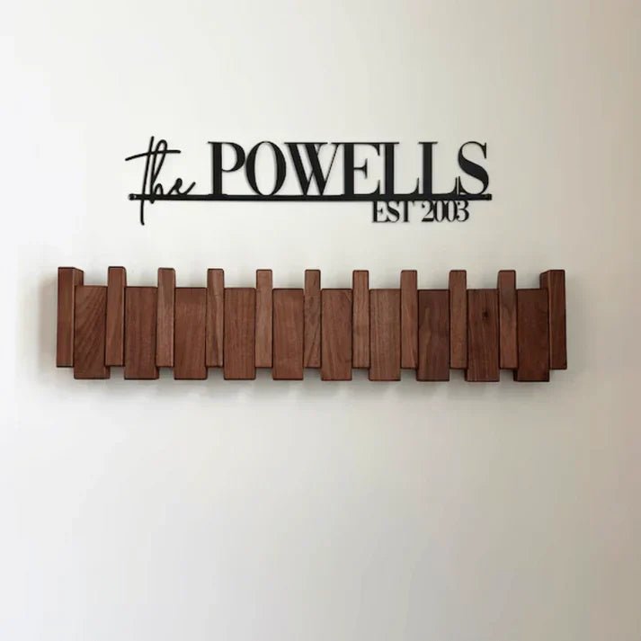 Wooden Piano Coat Hook for Stylish Hallway Organization - Nalani - UK and AUS Fashion Clothing and Decor