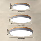 Wooden Round Shape Flush Ceiling Lights For Living Room - Nalani - UK and AUS Fashion Clothing and Decor