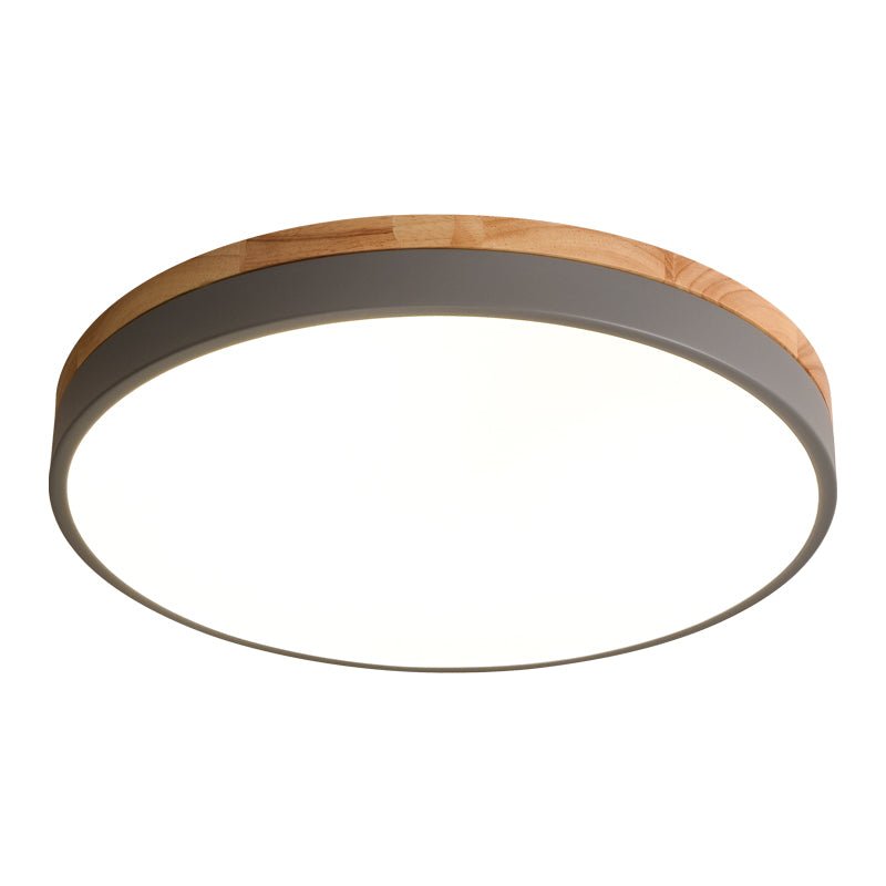 Wooden Round Shape Flush Ceiling Lights For Living Room - Nalani - UK and AUS Fashion Clothing and Decor