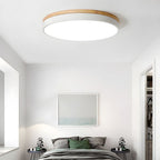 Wooden Round Shape Flush Ceiling Lights For Living Room - Nalani - UK and AUS Fashion Clothing and Decor