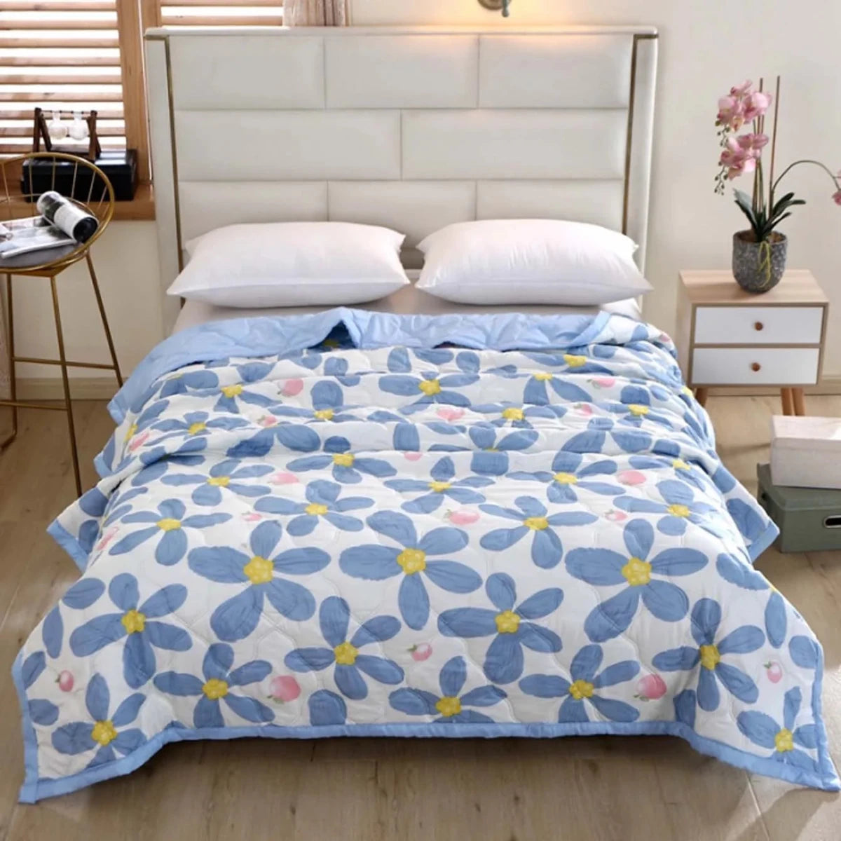 Woven Wool Printed Duvet Set Machine Washable Soft Comfort - Nalani - UK Fashion Clothing and Decor