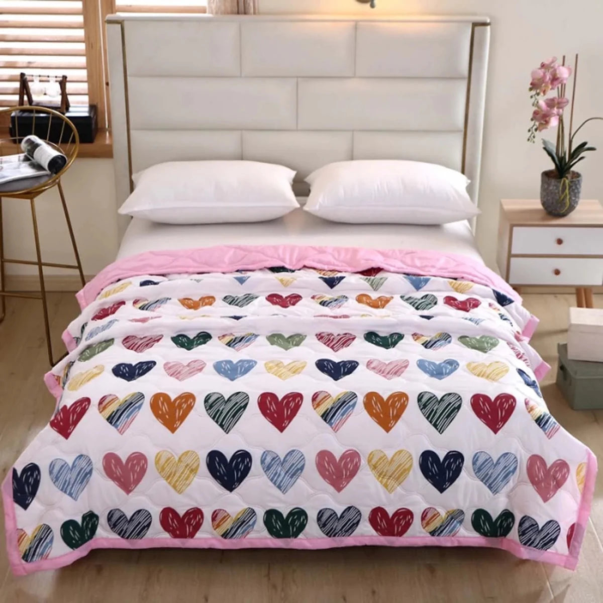 Woven Wool Printed Duvet Set Machine Washable Soft Comfort - Nalani - UK Fashion Clothing and Decor