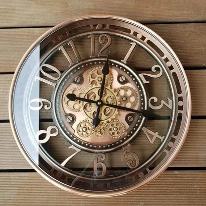 Antique Office Wall Clock Vintage Industrial Design 21 Inch NALANI