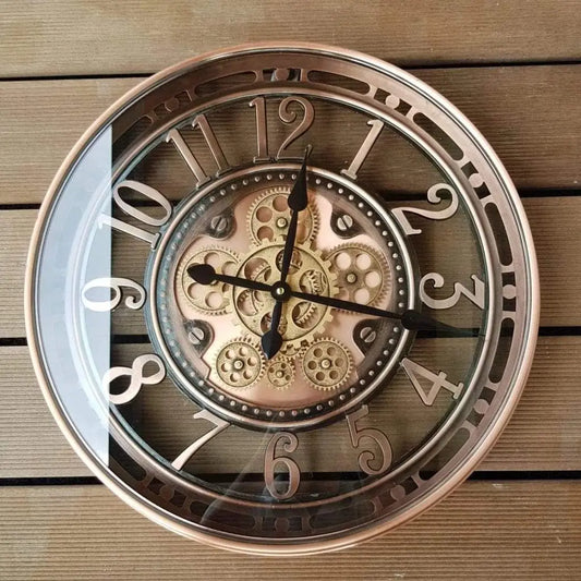 Antique Office Wall Clock Vintage Industrial Design 21 Inch NALANI