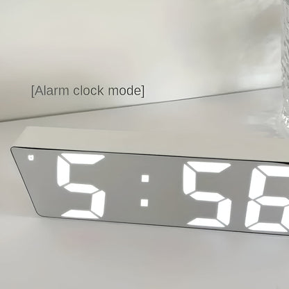 Chronel | Digital LED Mirror Alarm Clock – Sleek, Modern & Versatile NALANI