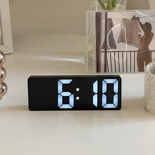 Chronel | Digital LED Mirror Alarm Clock – Sleek, Modern & Versatile NALANI