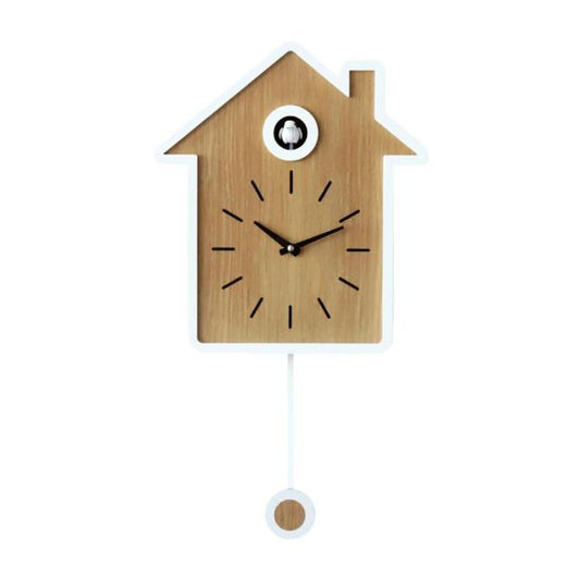 Cuckoo Clock With Pendulum For Timeless Home Elegance White NALANI