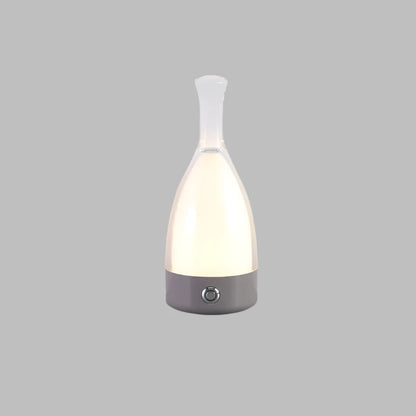 Decorative Rechargeable Wine Bottle Lamp for Relaxing Atmosphere Silver NALANI