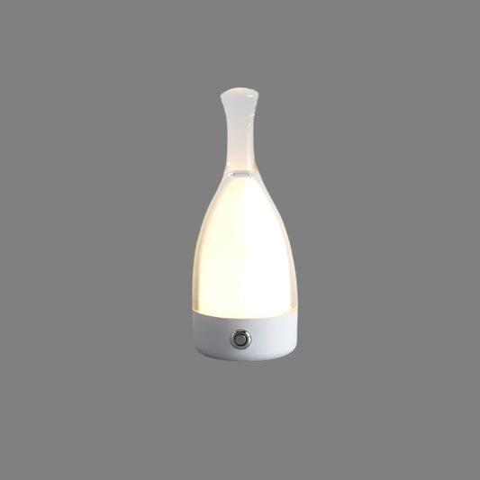 Decorative Rechargeable Wine Bottle Lamp for Relaxing Atmosphere White NALANI