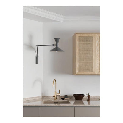 Indoor Swing Arm Wall Lamp For Bedroom And Living Room NALANI
