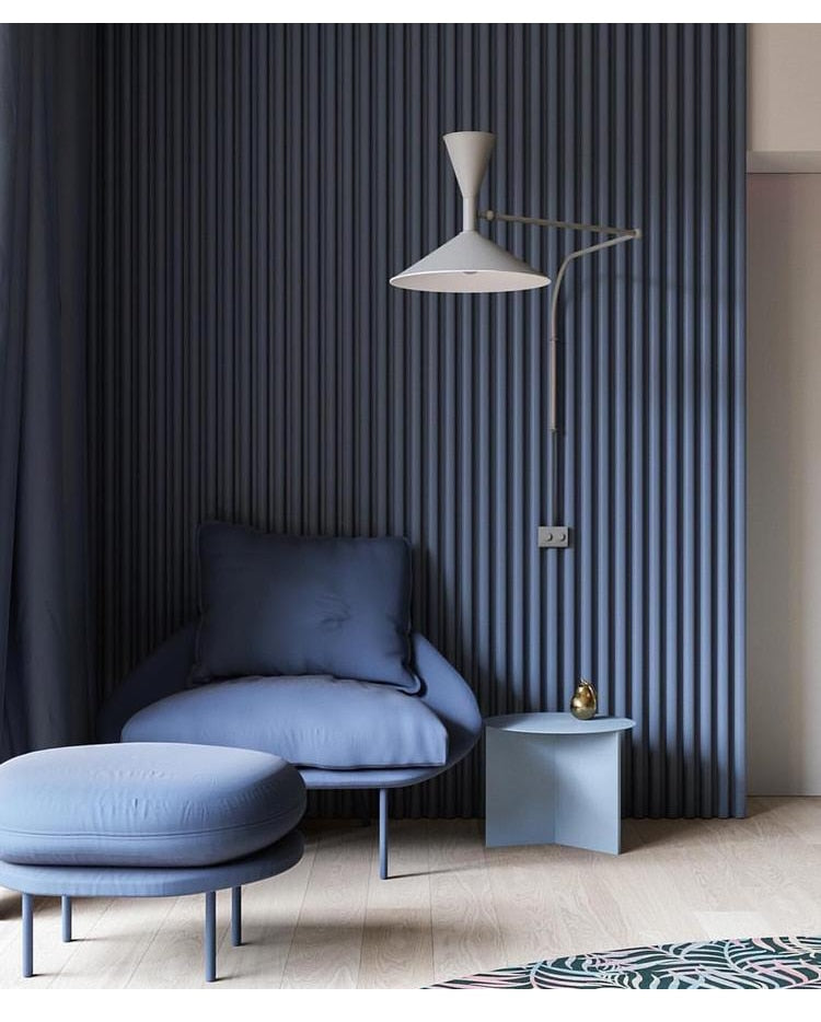 Indoor Swing Arm Wall Lamp For Bedroom And Living Room NALANI