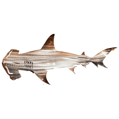 Metal Shark Wall Art Decor Ocean Themed Elegant Sculpture NALANI