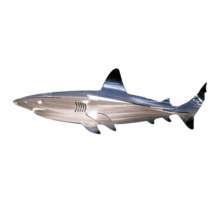 Metal Shark Wall Art Decor Ocean Themed Elegant Sculpture NALANI