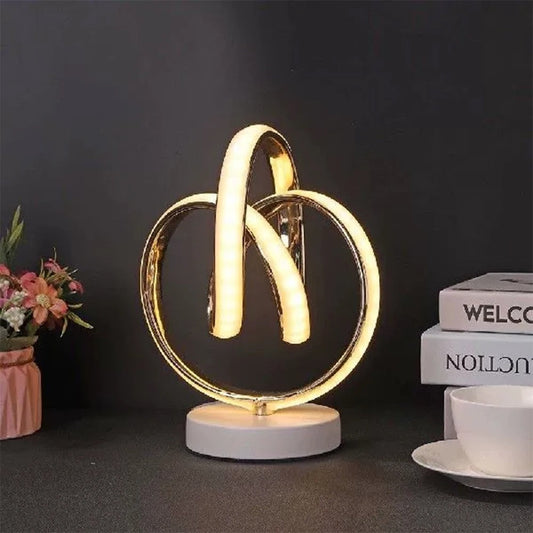 Minimalist LED Table Lamp - Curved Design for Stylish Home Decor NALANI