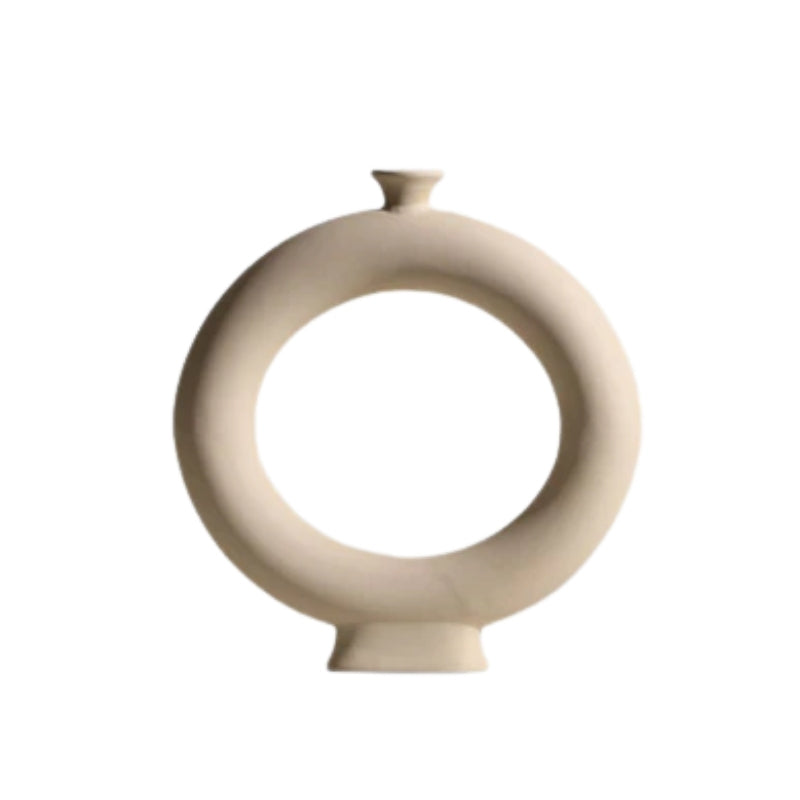 Modern Minimalist Ceramic Vases and Candle Holders for Stylish Decor The center NALANI