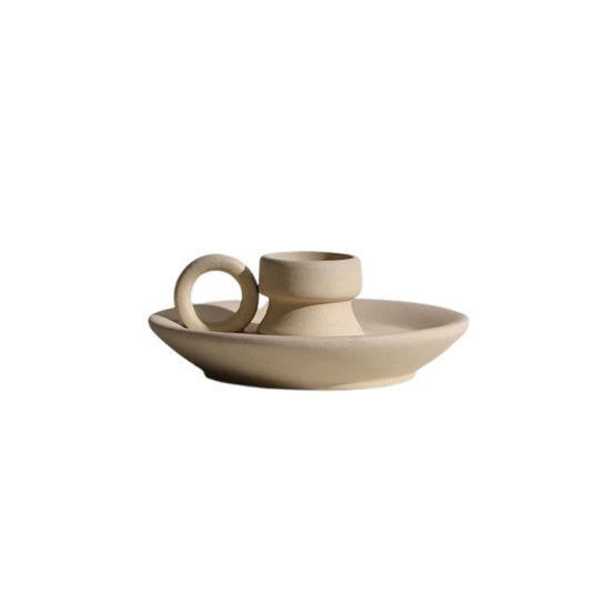 Modern Minimalist Ceramic Vases and Candle Holders for Stylish Decor Tapered candle holder NALANI