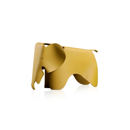 Modern Origami Elephant Stool Ottoman for Stylish Home Decor Yellow NALANI