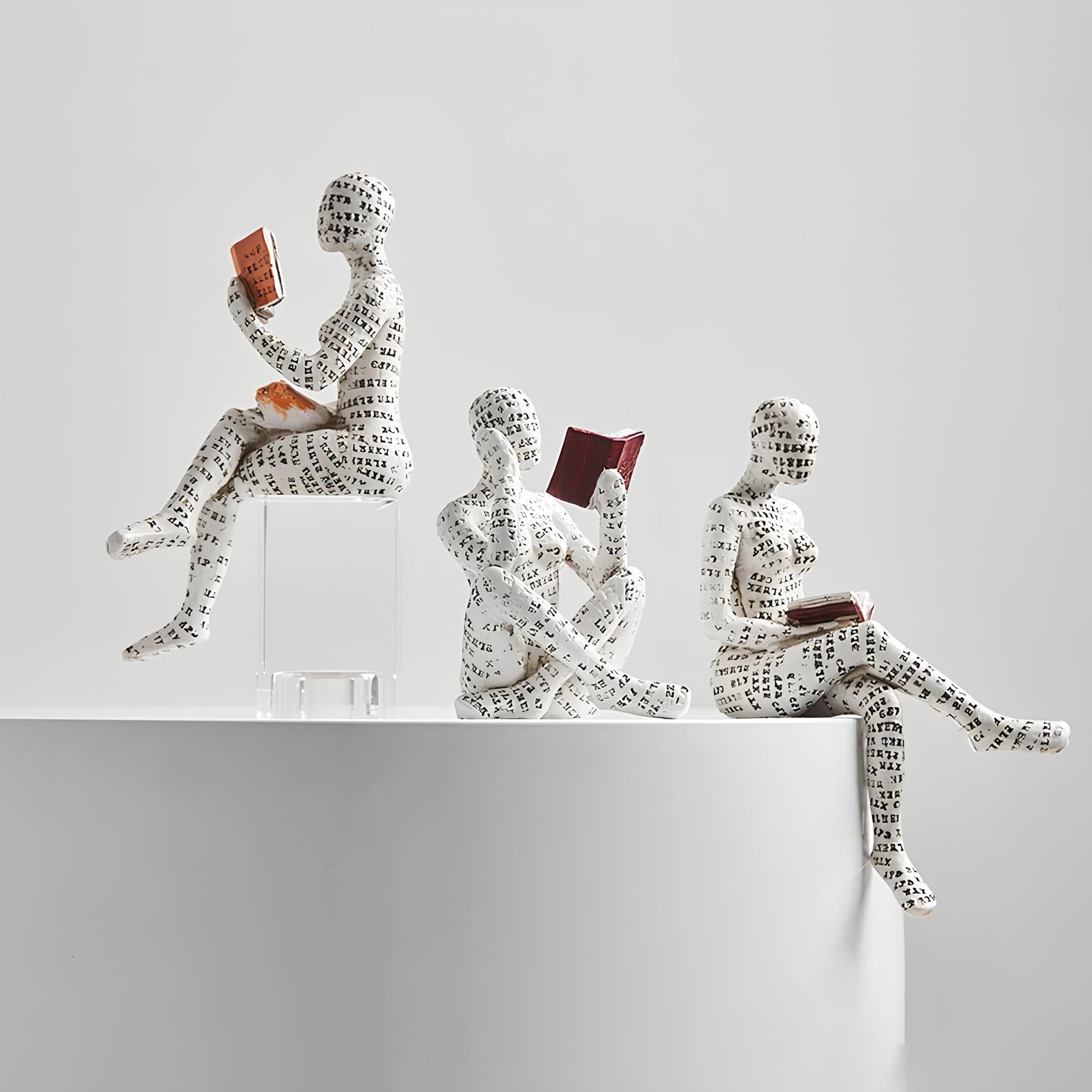 Modern Reading Egyptian Mummy Figurine for Unique Home Decor NALANI