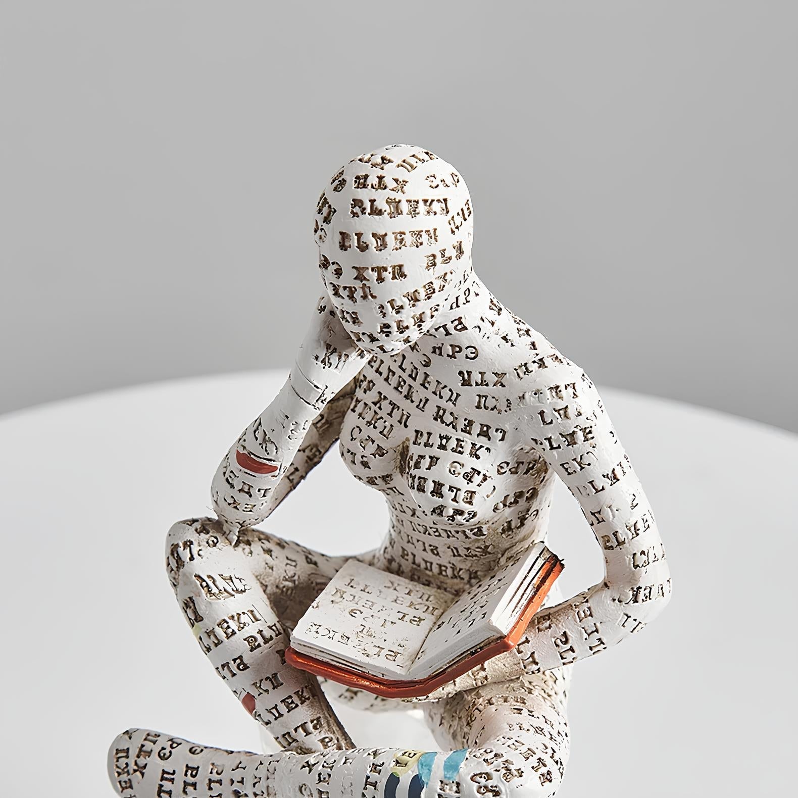 Modern Reading Egyptian Mummy Figurine for Unique Home Decor NALANI