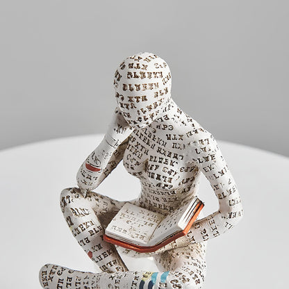 Modern Reading Egyptian Mummy Figurine for Unique Home Decor NALANI