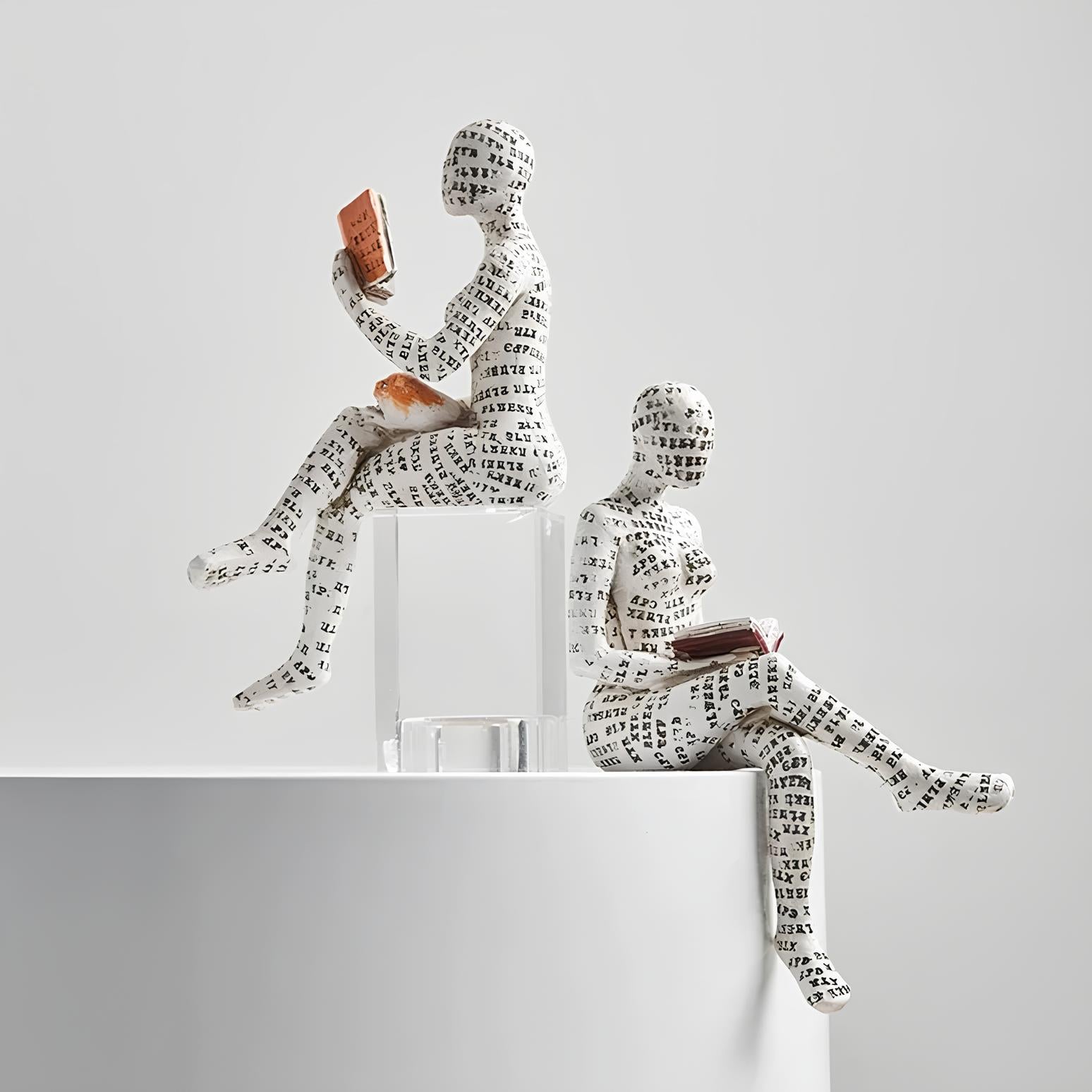 Modern Reading Egyptian Mummy Figurine for Unique Home Decor NALANI