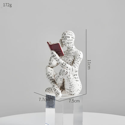 Modern Reading Egyptian Mummy Figurine for Unique Home Decor A NALANI