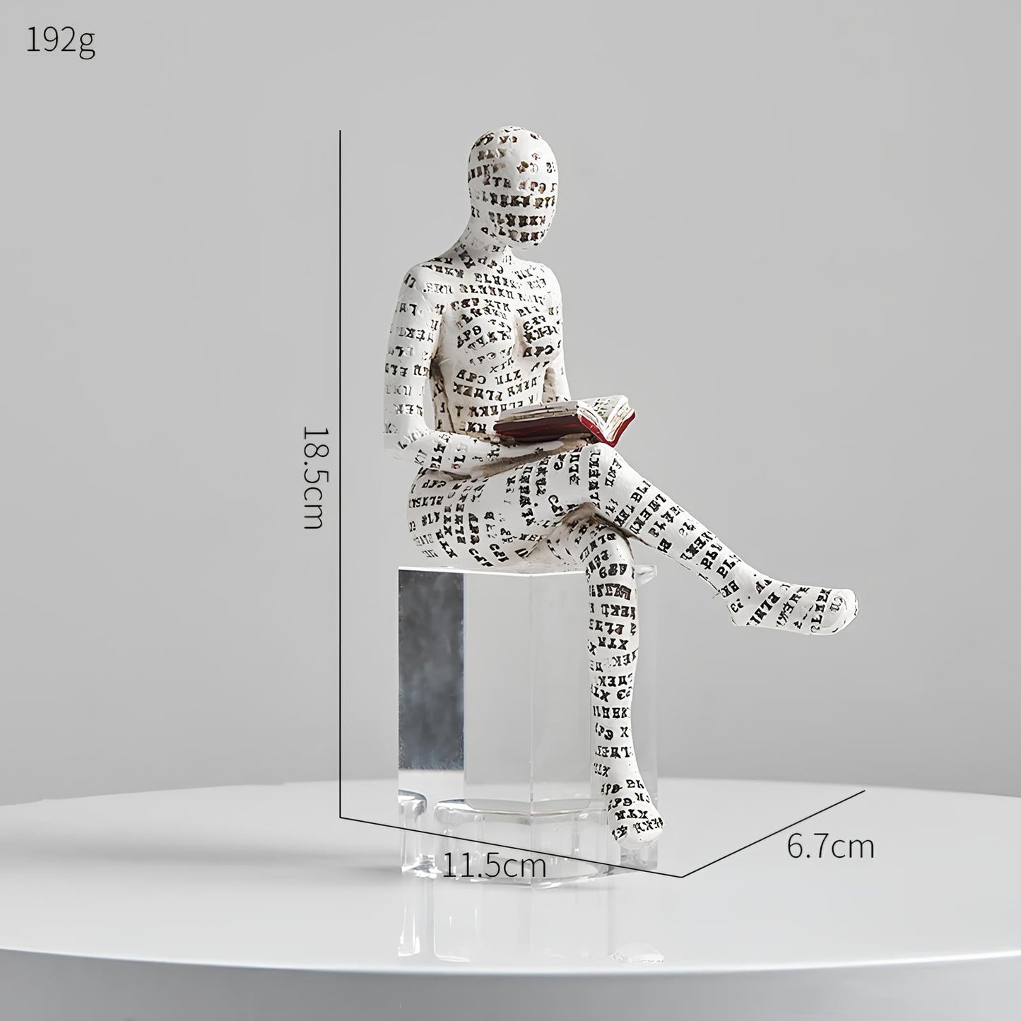 Modern Reading Egyptian Mummy Figurine for Unique Home Decor C NALANI