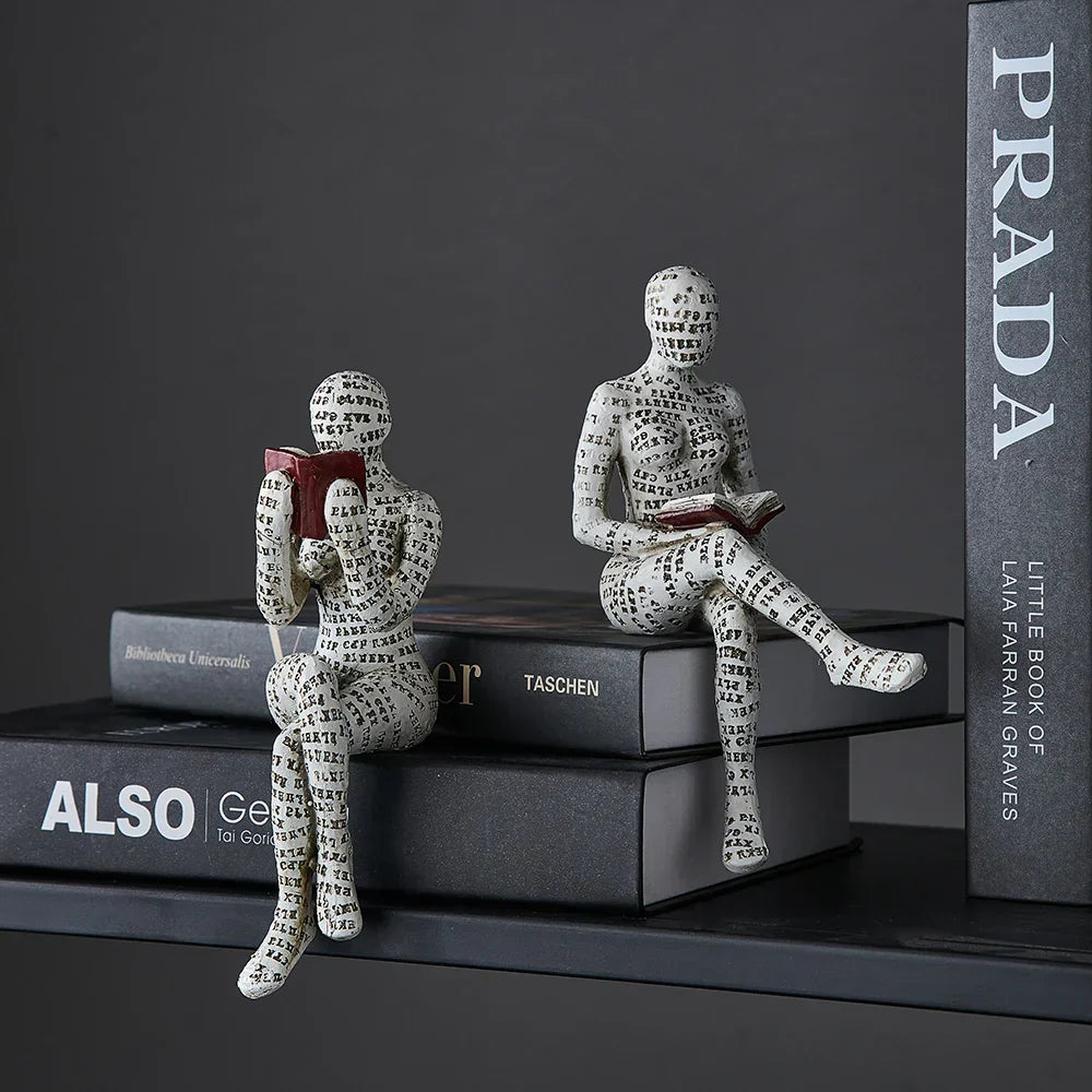 Modern Reading Egyptian Mummy Figurine for Unique Home Decor NALANI