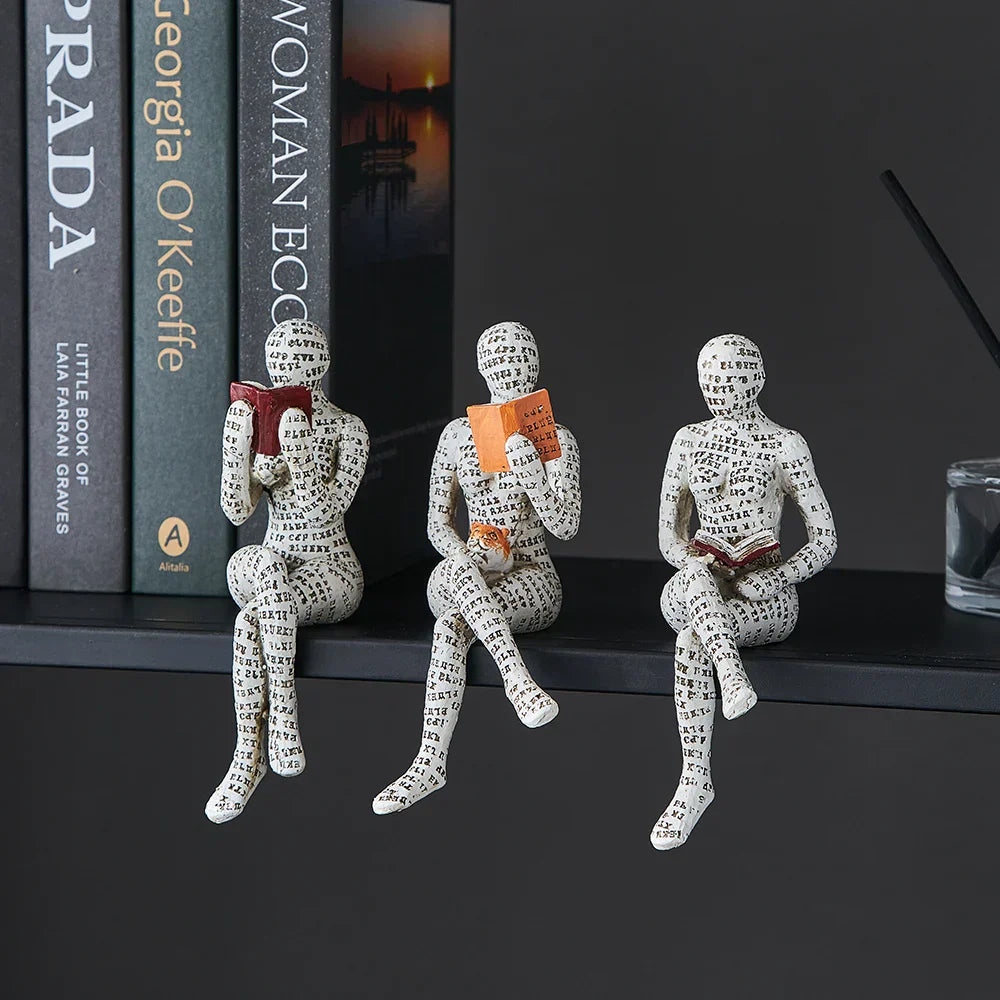 Modern Reading Egyptian Mummy Figurine for Unique Home Decor NALANI
