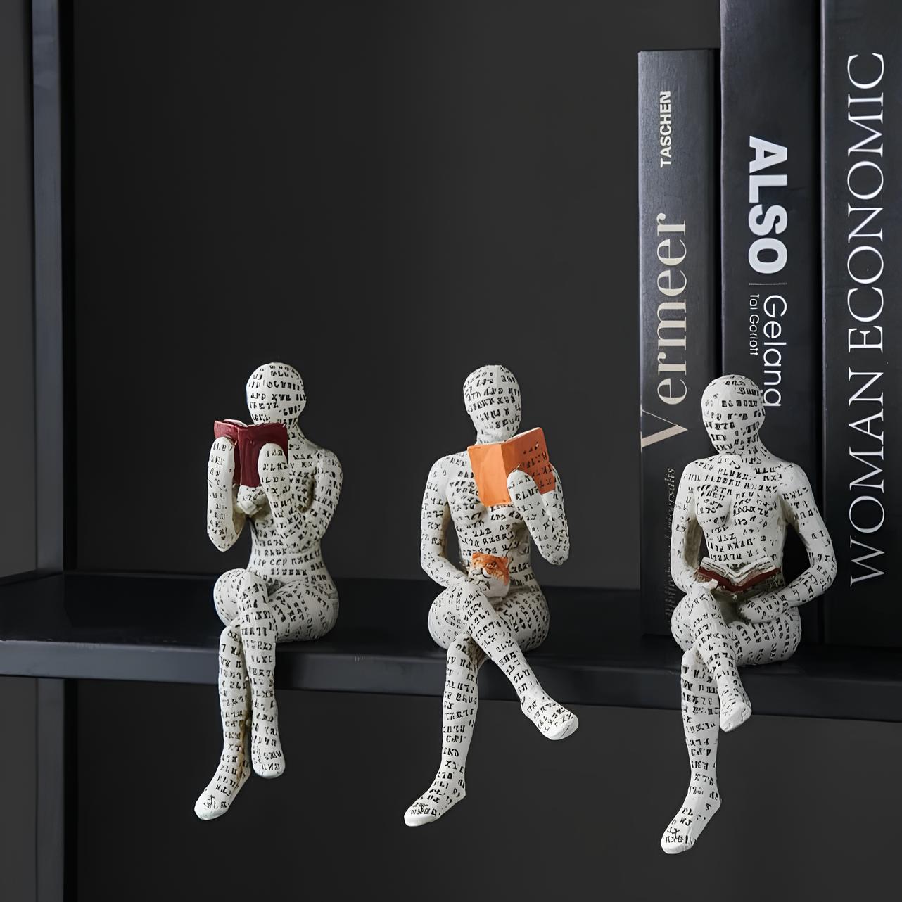 Modern Reading Egyptian Mummy Figurine for Unique Home Decor NALANI