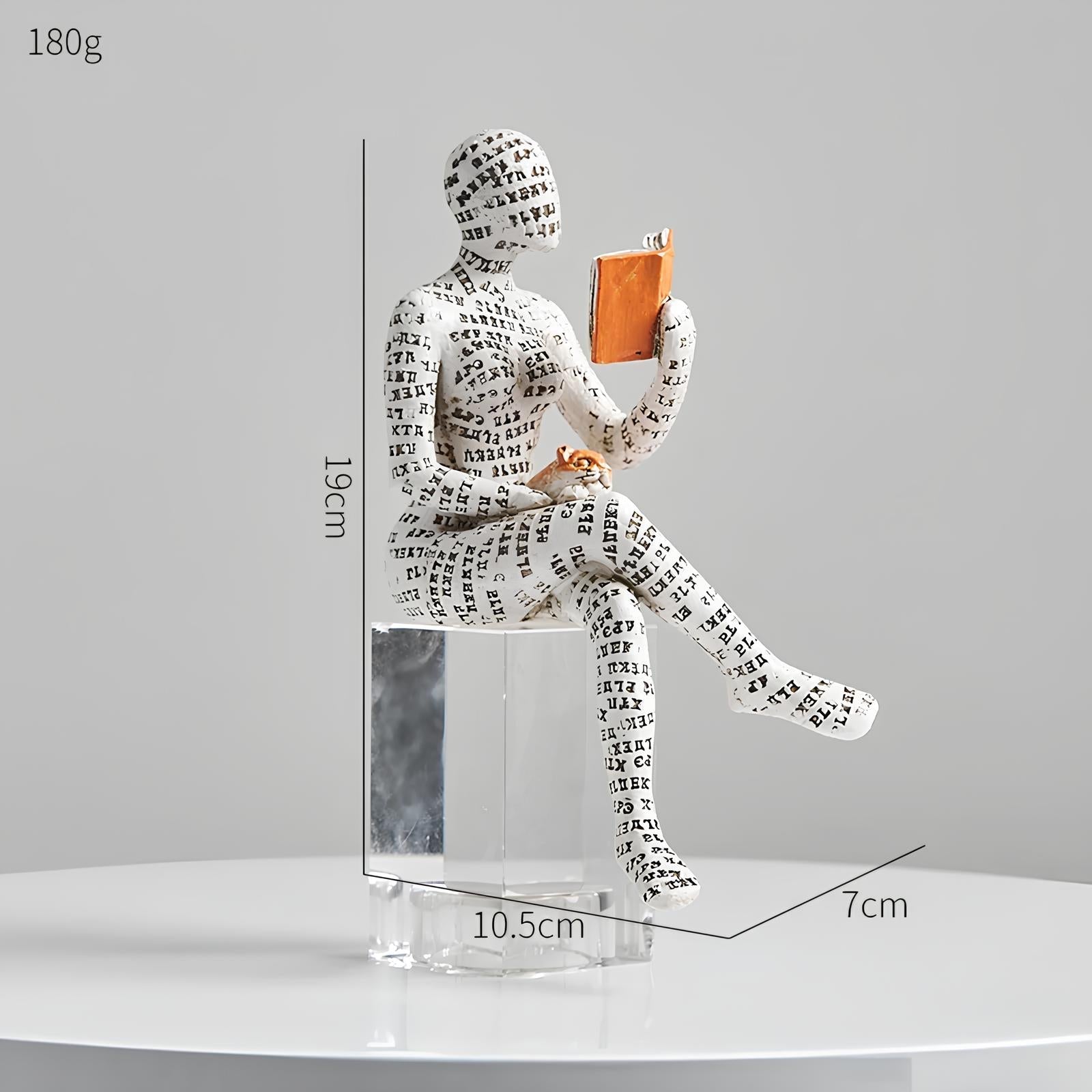 Modern Reading Egyptian Mummy Figurine for Unique Home Decor B NALANI