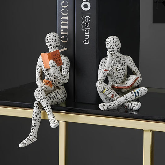 Modern Reading Egyptian Mummy Figurine for Unique Home Decor NALANI
