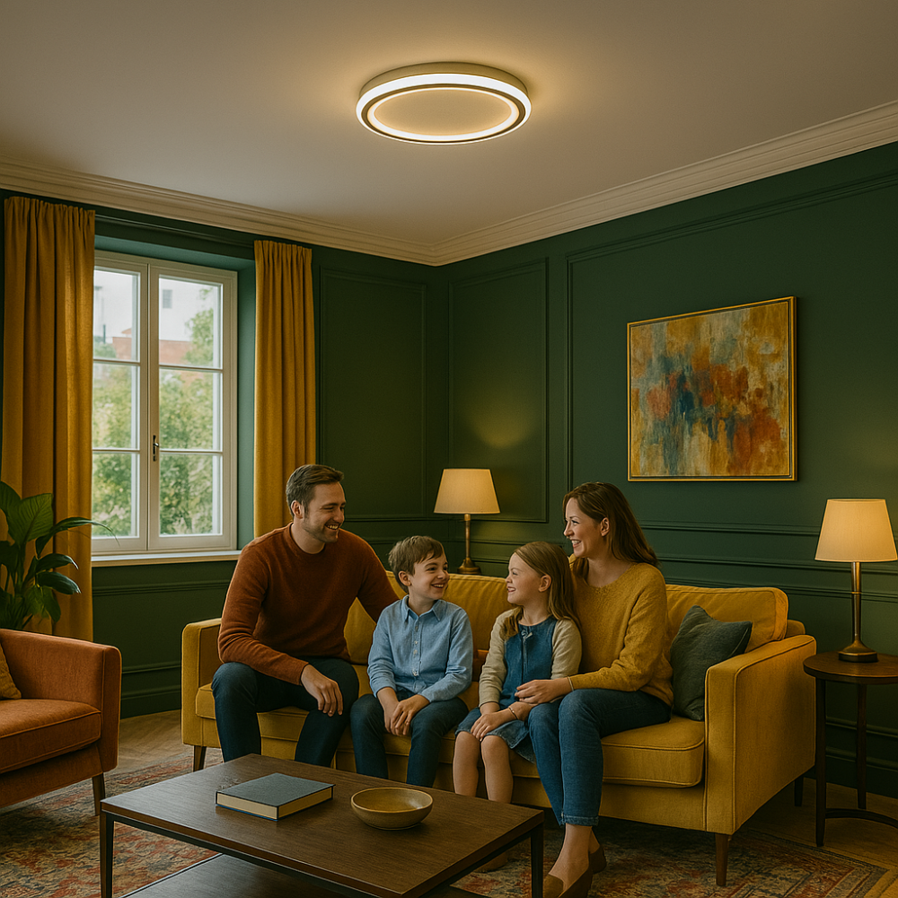 Modern Scandinavian LED Ceiling Light Dimmable for Home Decor NaLani