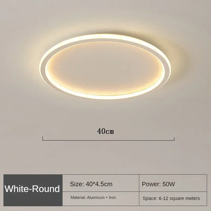 Modern Scandinavian LED Ceiling Light Dimmable for Home Decor 40cm Weiß NaLani