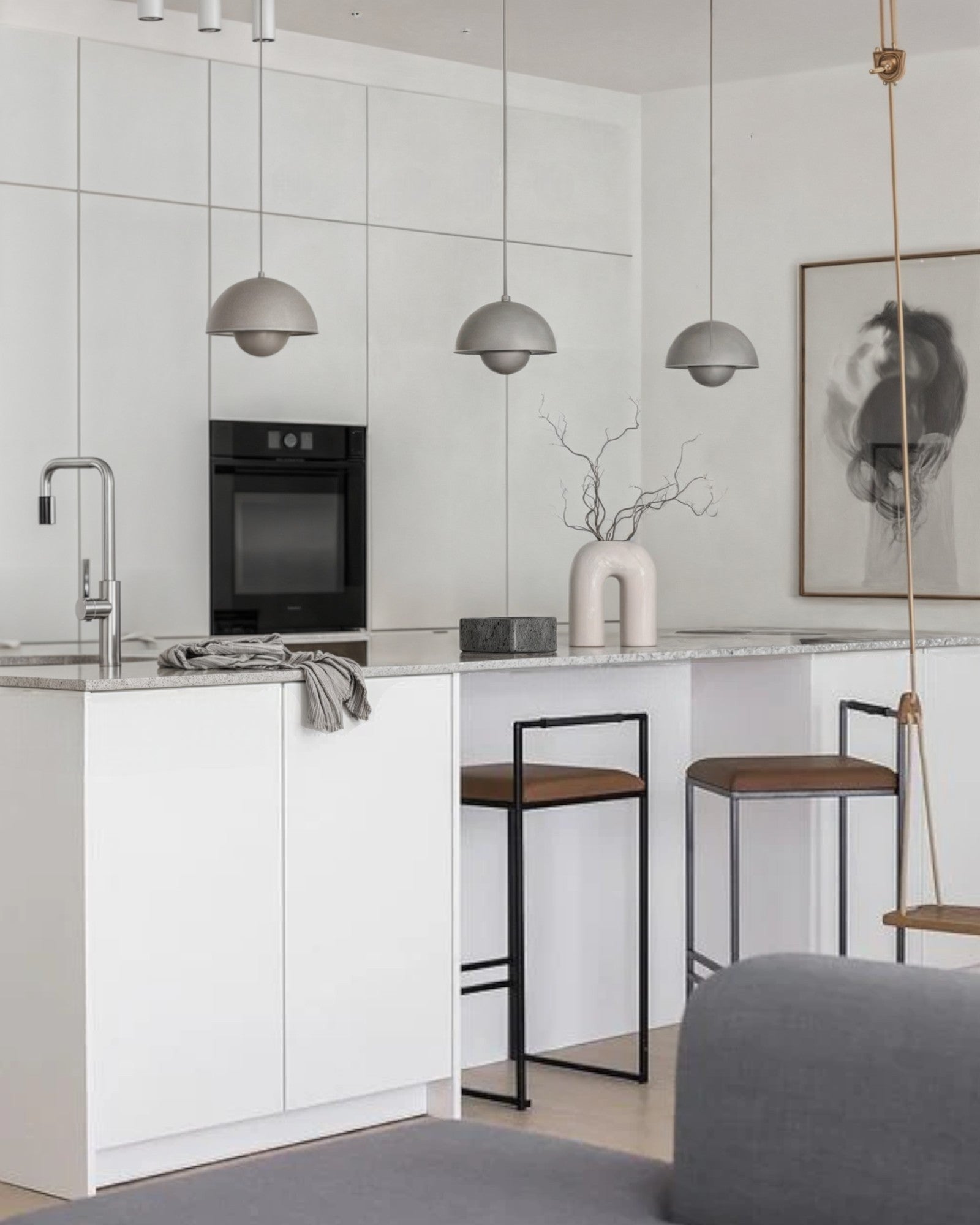 Navetti | Loft lamp Ø23cm ceiling light 16W warm white with 2m cable NALANI