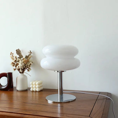 Navetti | Macaron Glass Table Lamp for Cozy Home Decor White NALANI