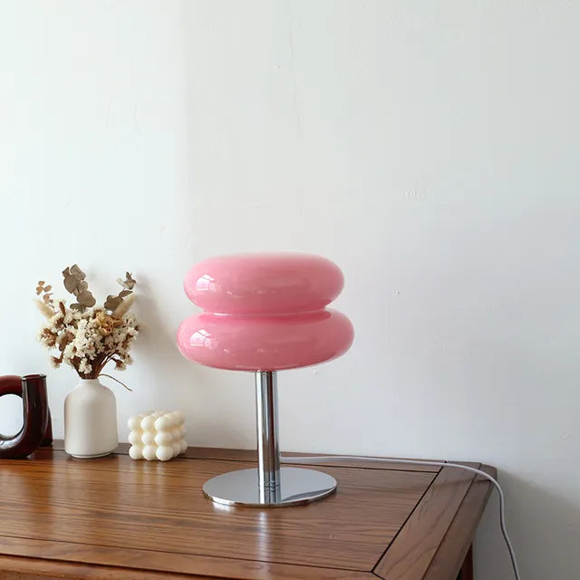 Navetti | Macaron Glass Table Lamp for Cozy Home Decor Pink NALANI