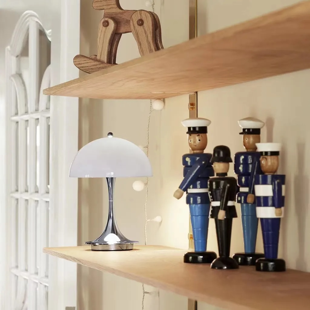 Navetti | Modern Mushroom Mimic LED Table Lamp, 2W, Touch Dimming 3000K-6000K NALANI