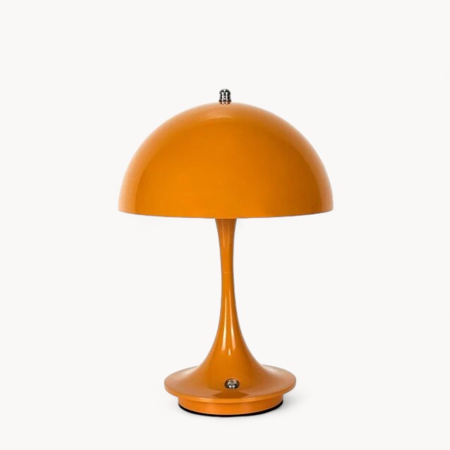 Navetti | Modern Mushroom Mimic LED Table Lamp, 2W, Touch Dimming 3000K-6000K Orange NALANI