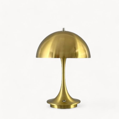 Navetti | Modern Mushroom Mimic LED Table Lamp, 2W, Touch Dimming 3000K-6000K Gold NALANI