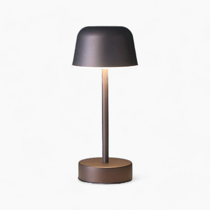 Navetti | Portable Cordless Rechargeable Iron Table Lamp - Dimmable Light Coffee NALANI
