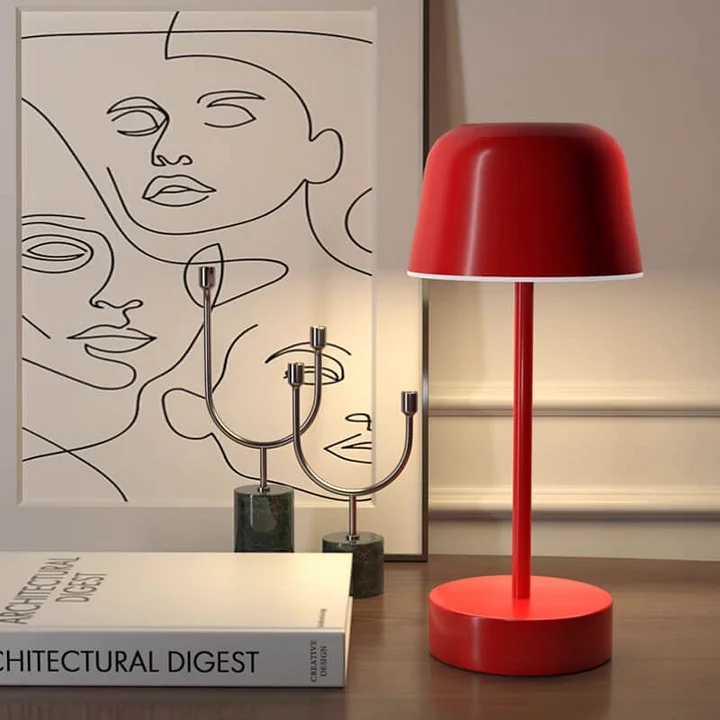 Navetti | Portable Cordless Rechargeable Iron Table Lamp - Dimmable Light NALANI