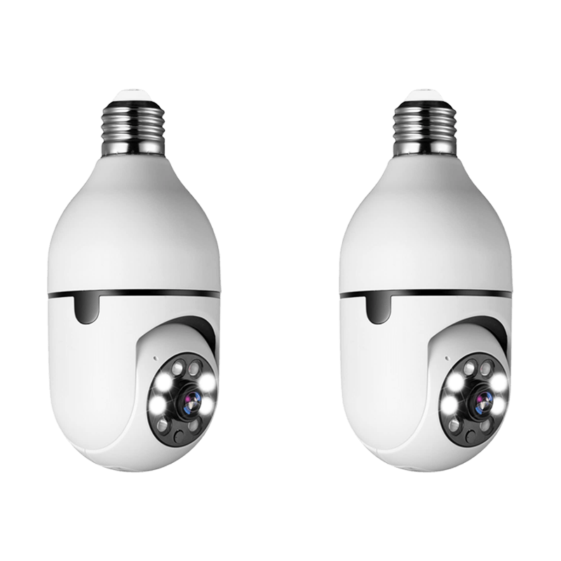Smart Lightbulb Security Camera For Home Surveillance HD White 2 PCS NALANI