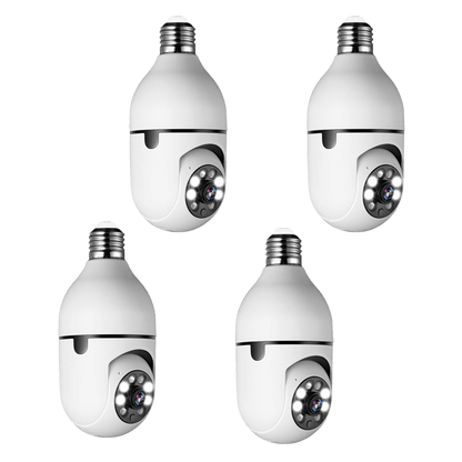 Smart Lightbulb Security Camera For Home Surveillance HD White 4 PCS NALANI